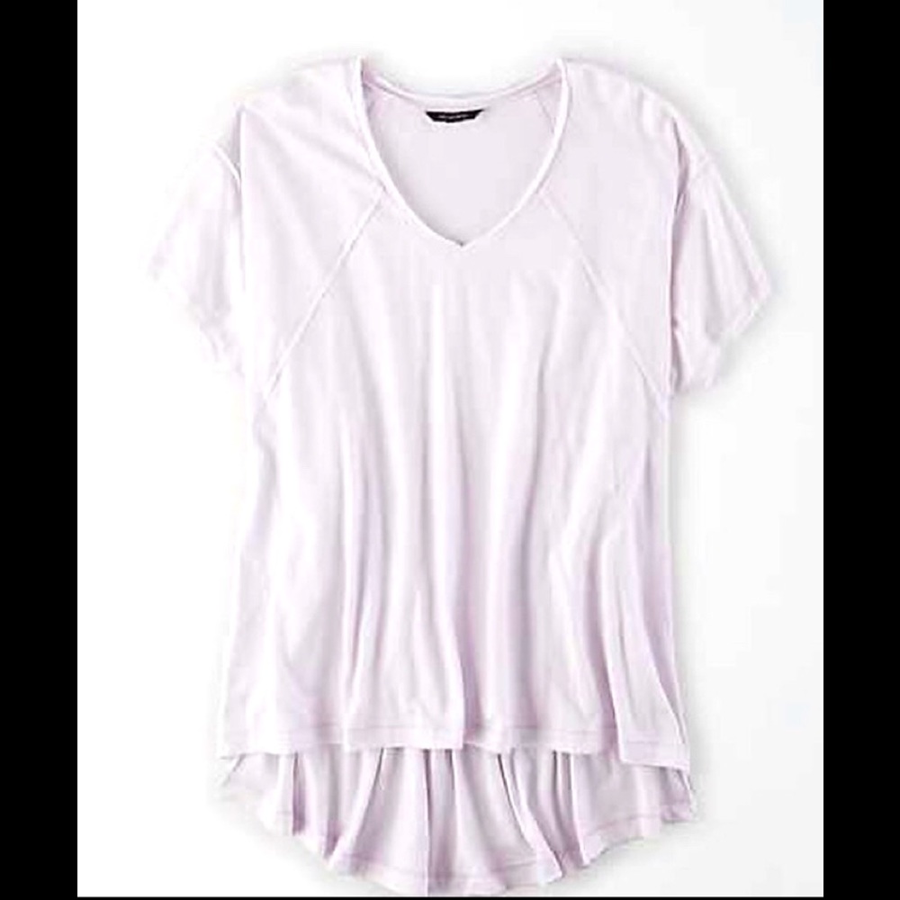 american eagle oversized lavender tee!
